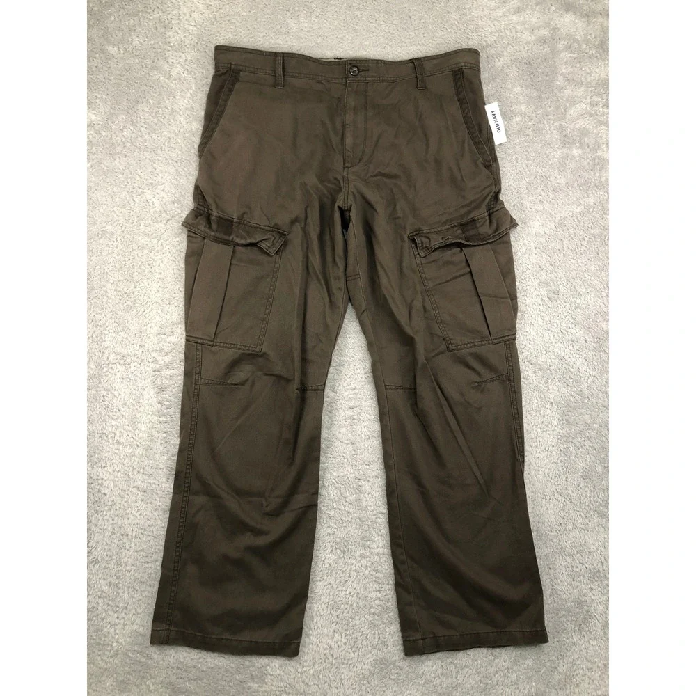 Old Navy Cargo Pants Men 38x32 Brown Straight Utility
